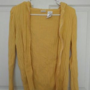 Yellow Hooded Sweater